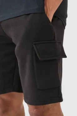 Fashion boohooMAN Loose Fit Cargo Short black