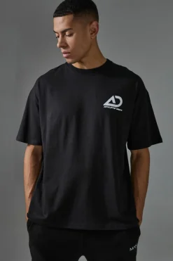 Discount boohooMAN Man Active Athletic Dept Oversized T-shirt black