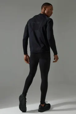 Shop boohooMAN Man Active Base Layer Legging black