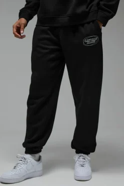 Cheap boohooMAN Man Active Blurred Oversized Joggers black