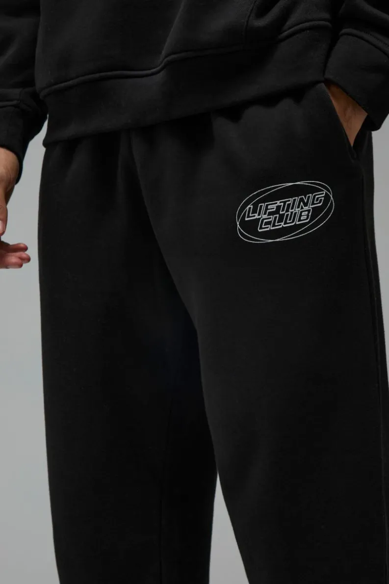 Cheap boohooMAN Man Active Blurred Oversized Joggers black