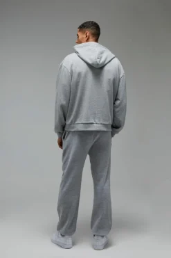 Clearance boohooMAN Man Active Bronx Gym Oversized Jogger grey marl