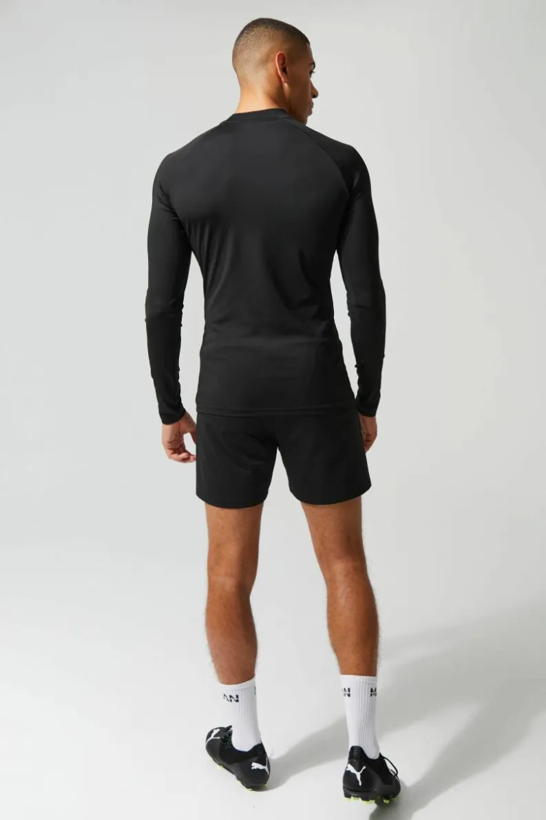 Hot boohooMAN Man Active Compression Training Top black