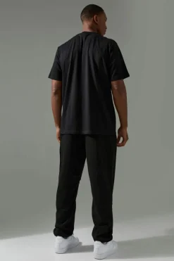 New boohooMAN Man Active Gym Championship Regular Fit T-shirt black