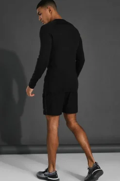Flash Sale boohooMAN Man Active Gym ReflectiveRegular Fit 5inch Shorts black