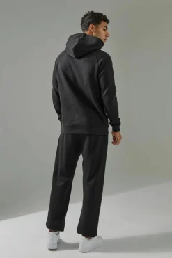Best Sale boohooMAN Man Active Hoodie & Jogger Tracksuit black
