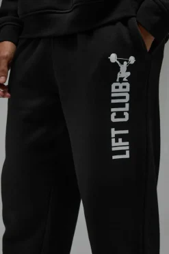 Cheap boohooMAN Man Active Lift Club Oversized Jogger black