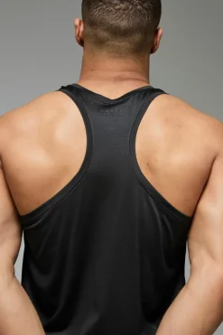 Sale boohooMAN Man Active Lightweight Essentials Gym Vest black