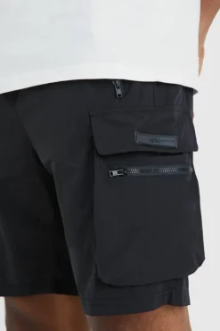New boohooMAN Man Active Lightweight Regular Fit 5inch Cargo Shorts black