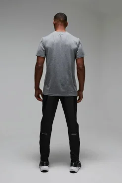 Flash Sale boohooMAN Man Active Mesh Marl Regular Fit T-shirt black