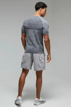 Discount boohooMAN Man Active Muscle Fit Seamless Marl T-shirt black