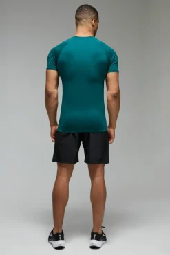 Fashion boohooMAN Man Active Muscle Fit T-shirt teal