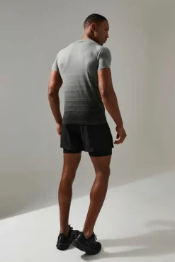 Flash Sale boohooMAN Man Active Ombre Seamless Muscle Fit T-shirt charcoal