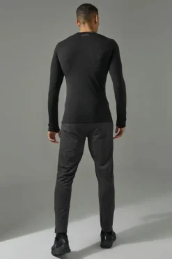 Sale boohooMAN Man Active 2 Pack Long Sleeved High Neck Base Layer black