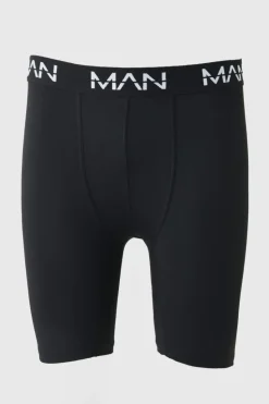 Hot boohooMAN Man Active Performance 7inch Long Boxer black
