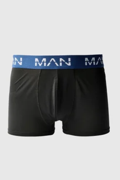 Best Sale boohooMAN Man Active Performance 3 Pack Boxer Coloured Waistband multi