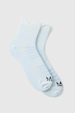 Fashion boohooMAN Man Active Performance Trail Ankle Sock white