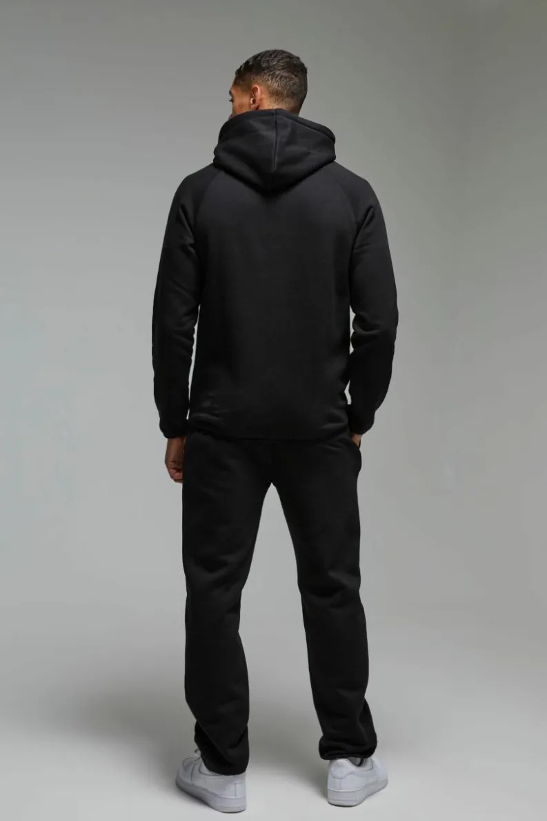 Discount boohooMAN Man Active Regular Fit Badge Jogger black