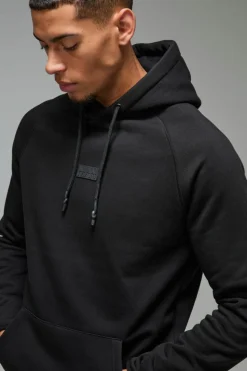 Store boohooMAN Man Active Regular Fit Badge Tracksuit black