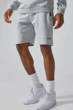 Clearance boohooMAN Man Active Regular Fit 5inch Fleece Shorts grey marl