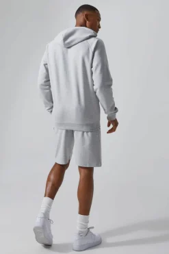 Clearance boohooMAN Man Active Regular Fit 5inch Fleece Shorts grey marl