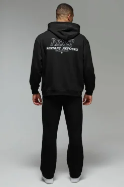 Discount boohooMAN Man Active Reset Oversized Hoodie black