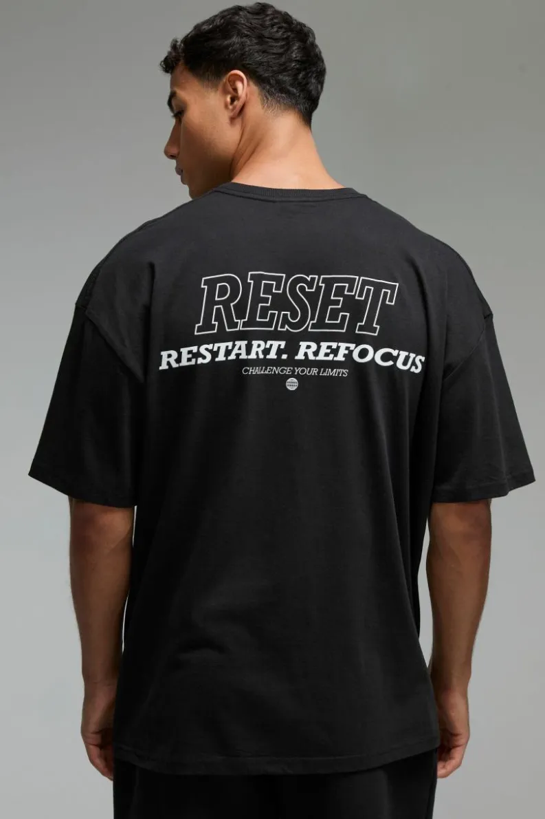 Cheap boohooMAN Man Active Reset Oversized T-shirt black