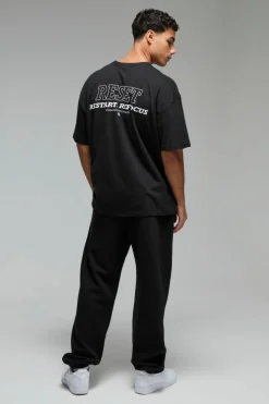 Cheap boohooMAN Man Active Reset Oversized T-shirt black