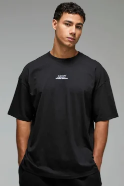 Cheap boohooMAN Man Active Reset Oversized T-shirt black