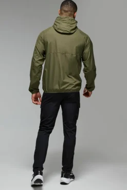 Sale boohooMAN Man Active Ripstop Shower Resist Windbreaker khaki