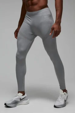 Hot boohooMAN Man Active Seamless Base Layer Legging light grey