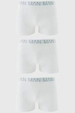 Fashion boohooMAN Man Active Seamless Boxer 3 Pack white