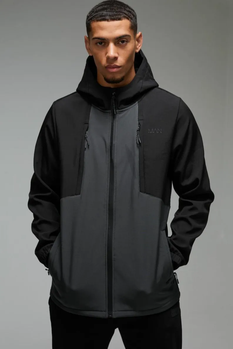 Flash Sale boohooMAN Man Active Softshell Jacket multi