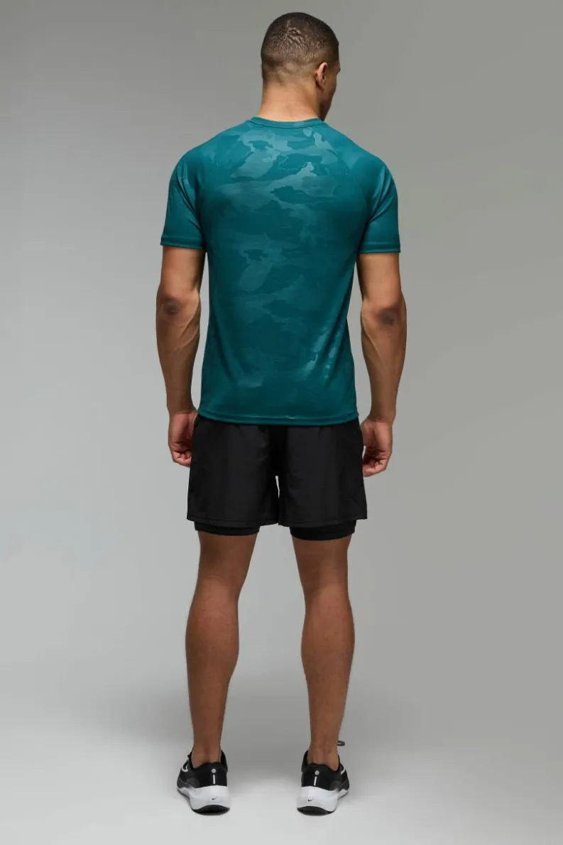 Sale boohooMAN Man Active Stretch Woven 5inch 2in1 Short black