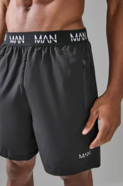 Cheap boohooMAN Man Active Stretch Woven Regular Fit 7inch Gym Short black
