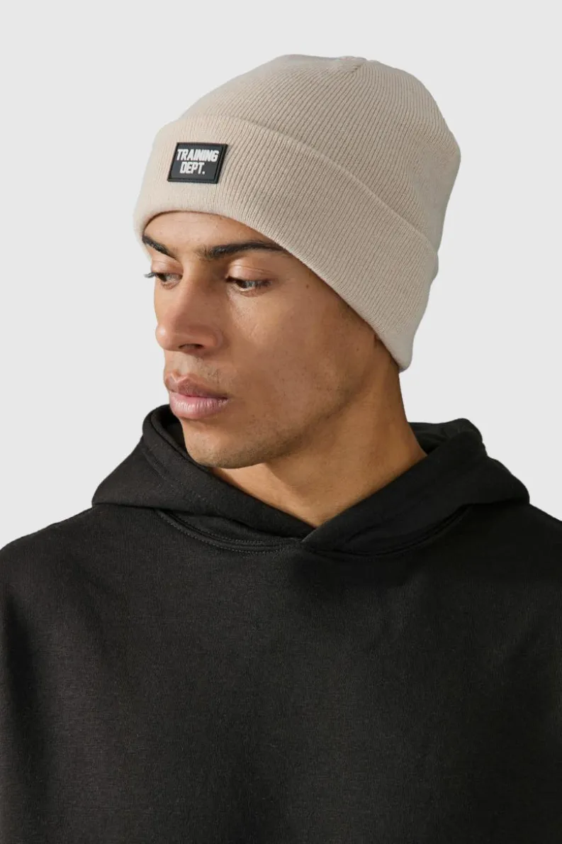 Cheap boohooMAN Man Active Training Dept Beanie taupe