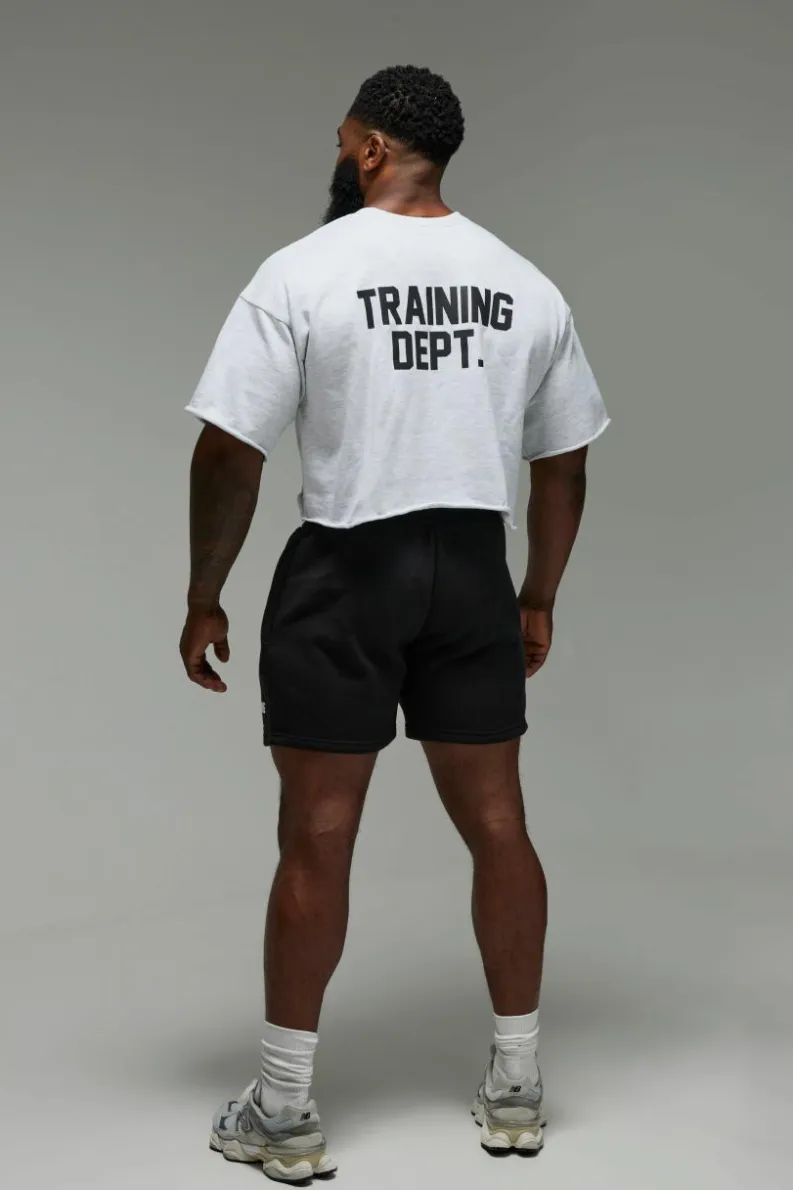 Sale boohooMAN Man Active Training Dept. 5inch Jersey Shorts black