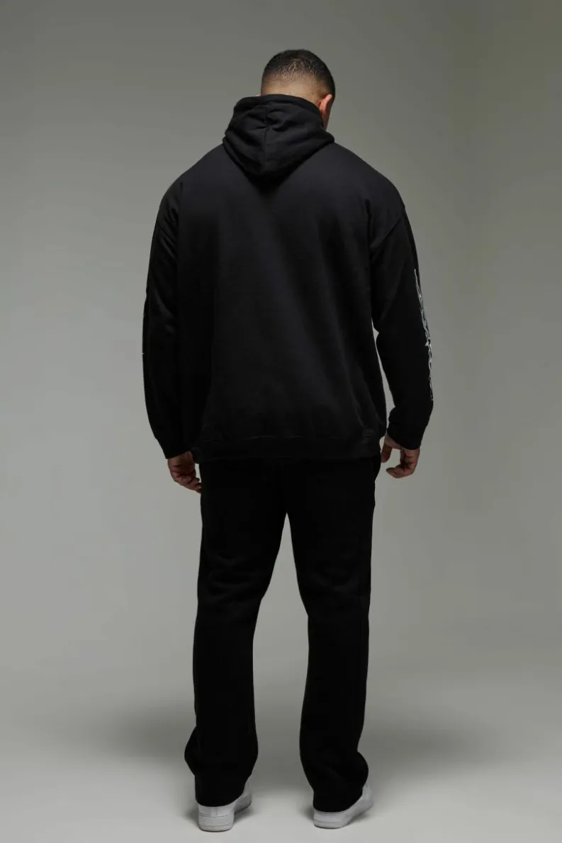 Cheap boohooMAN Man Active Training Dept Oversized Hoodie black