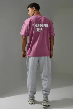 Best boohooMAN Man Active Training Dept Oversized T-shirt mauve