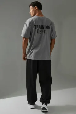 Discount boohooMAN Man Active Training Dept Oversized T-shirt charcoal