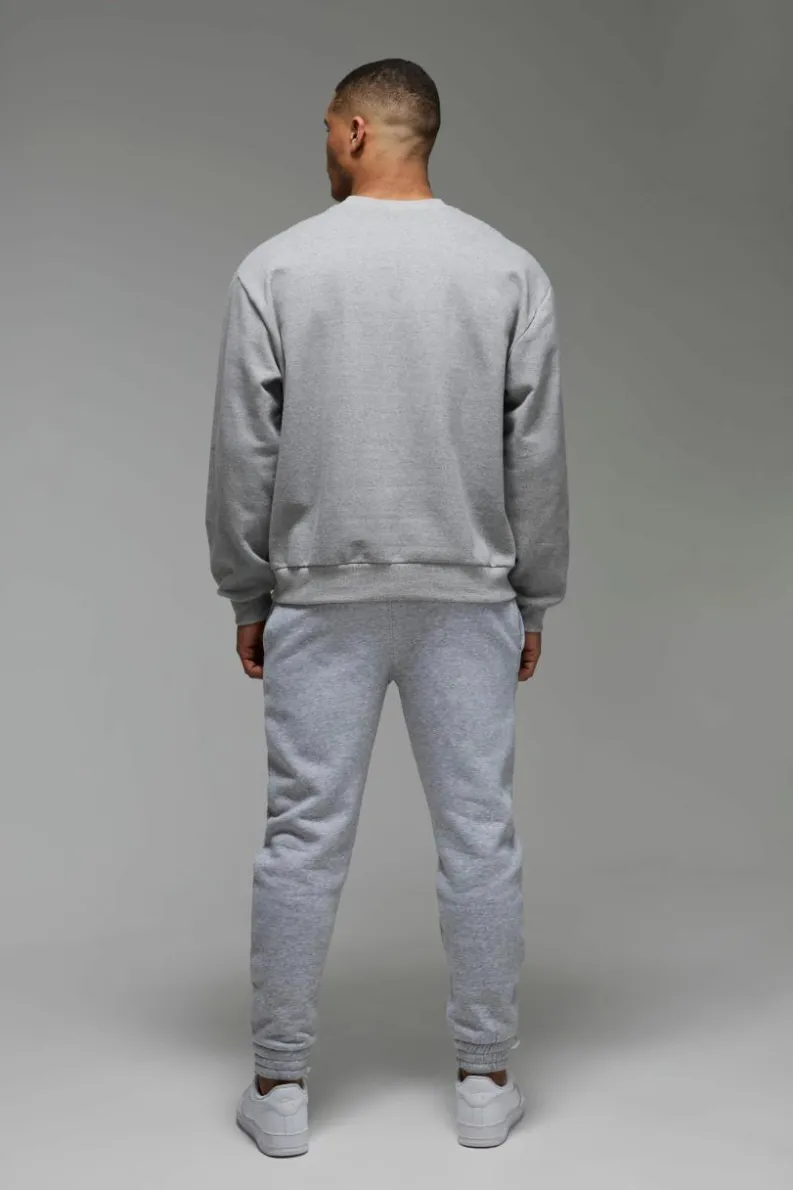 Outlet boohooMAN Man Active Training Dept Regular Fit Joggers grey marl