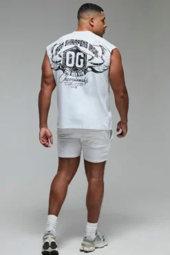 Best boohooMAN Man Active X OG Gym 5inch Shorts grey marl