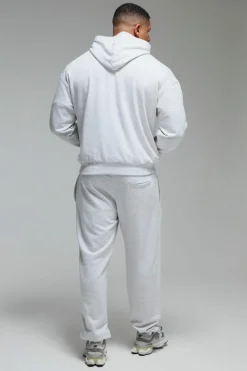 Cheap boohooMAN Man Active X OG Gym Oversized Cuffed Jogger grey marl