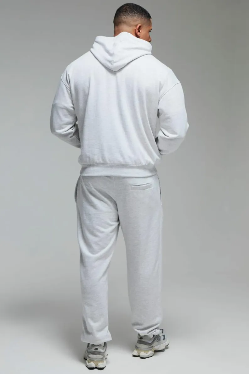 Cheap boohooMAN Man Active X OG Gym Oversized Cuffed Jogger grey marl