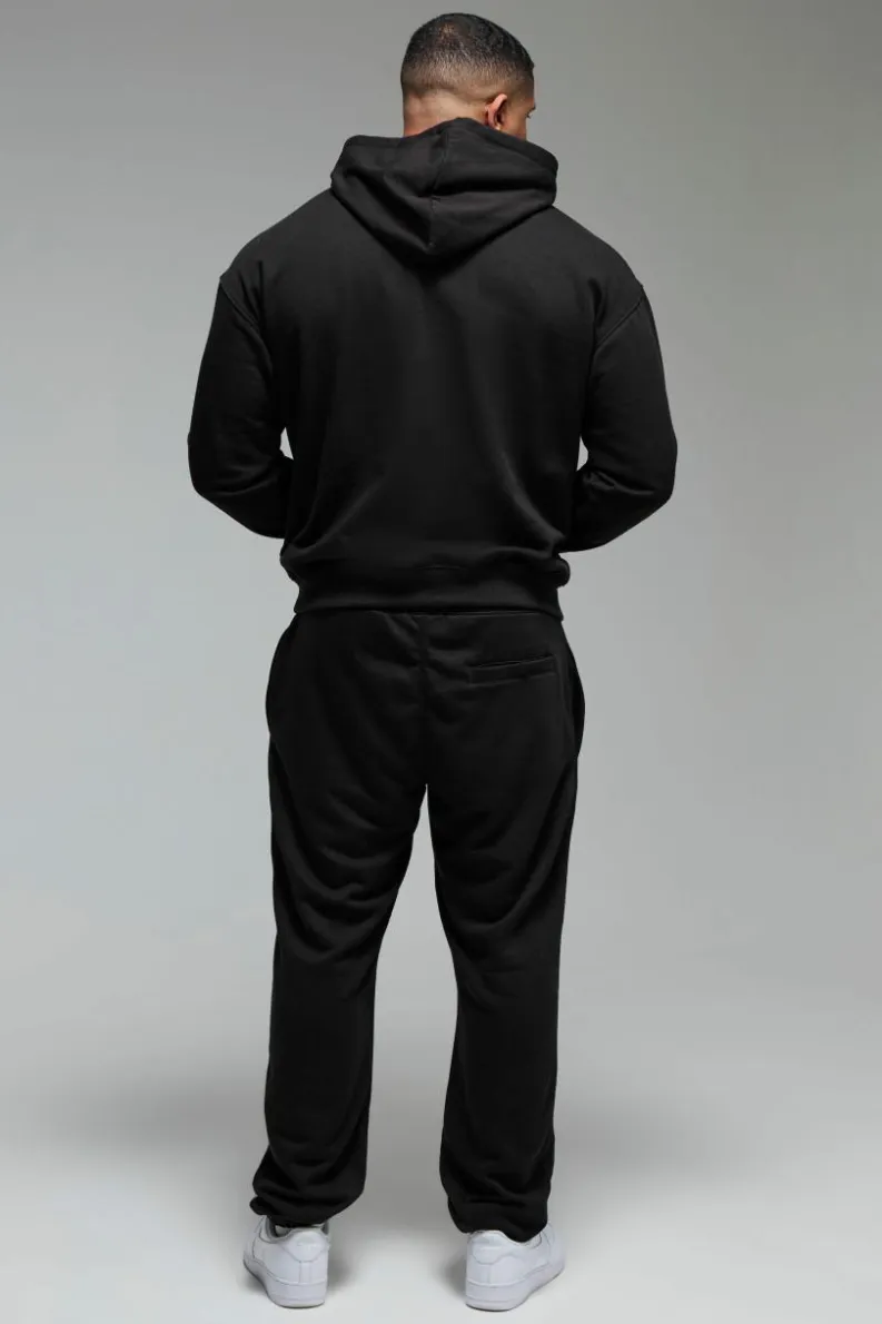 Cheap boohooMAN Man Active X OG Gym Oversized Hoodie black