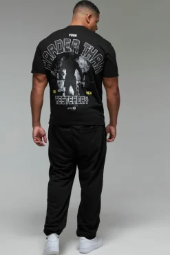 Cheap boohooMAN Man Active X OG Gym Oversized T-shirt black