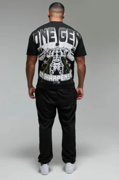 Best boohooMAN Man Active X OG Gym Oversized T-shirt black