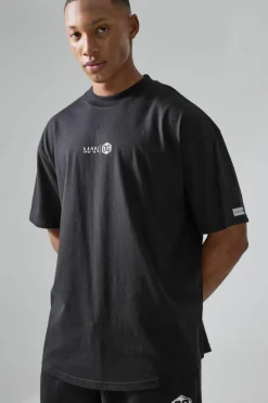 Flash Sale boohooMAN Man Active X Og Gym Oversized Xxl Back Print T-shirt black