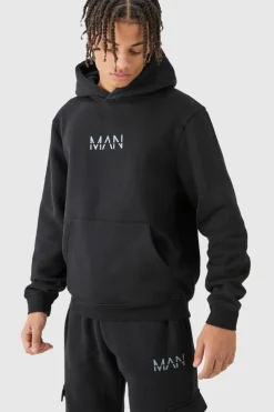 Sale boohooMAN Man Hooded Cargo Tracksuit black