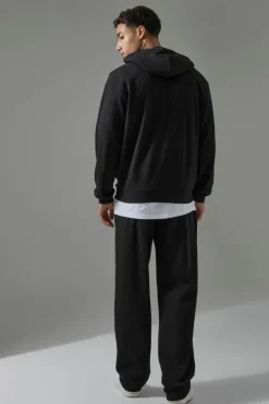 Outlet boohooMAN Man Sport Waffle Relaxed Fit Jogger black